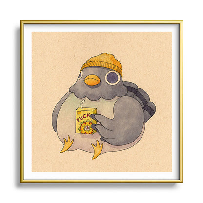 'Fuck' Pigeon 07 Framed Art Print Gallery Image 133