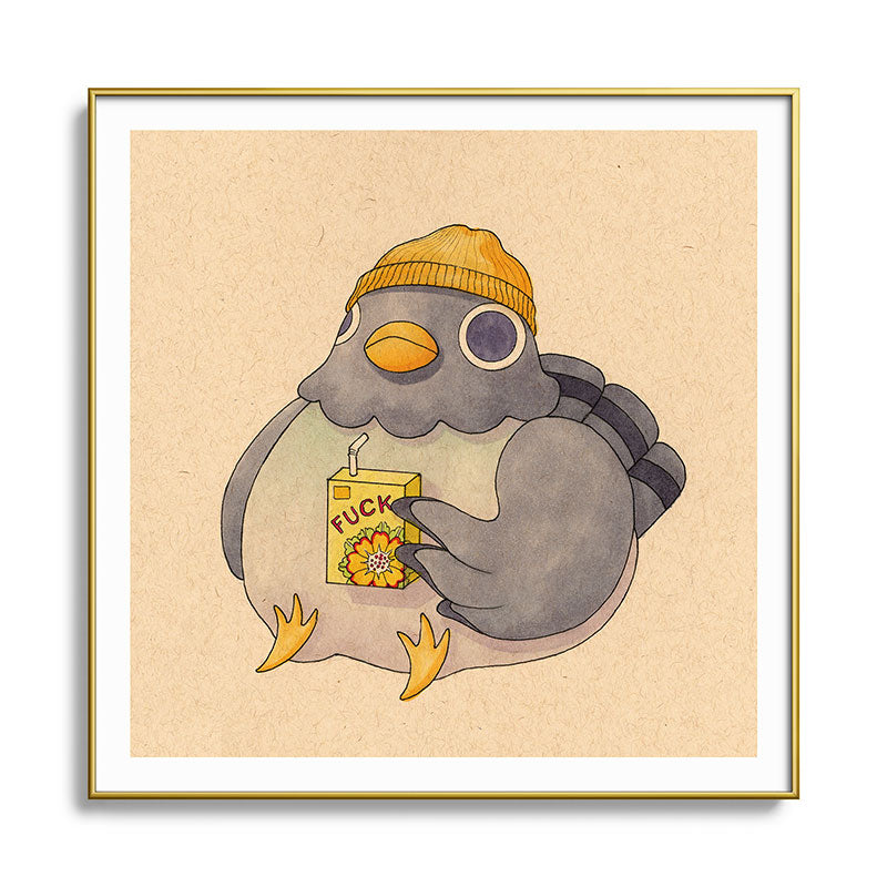 'Fuck' Pigeon 07 Framed Art Print Gallery Image 136