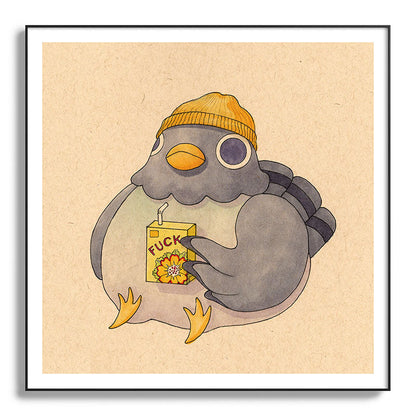 'Fuck' Pigeon 07 Framed Art Print Gallery Image 130