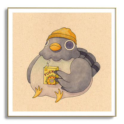 'Fuck' Pigeon 07 Framed Art Print Gallery Image 139