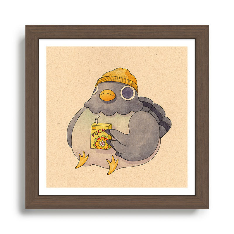 'Fuck' Pigeon 07 Framed Art Print Gallery Image 13