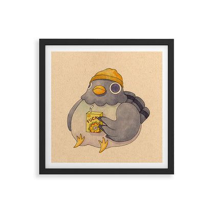'Fuck' Pigeon 07 Framed Art Print Gallery Image 7