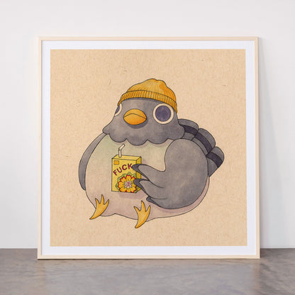 'Fuck' Pigeon 07 Framed Art Print Gallery Image 33