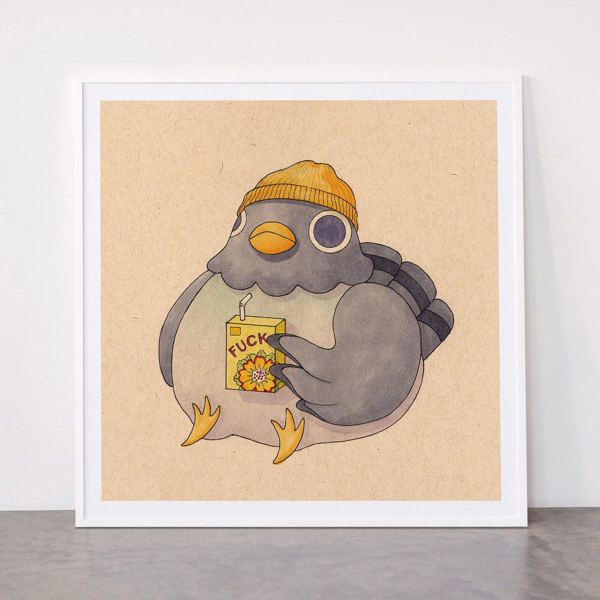 'Fuck' Pigeon 07 Framed Art Print Gallery Image 43