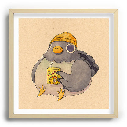 'Fuck' Pigeon 07 Framed Art Print Gallery Image 109