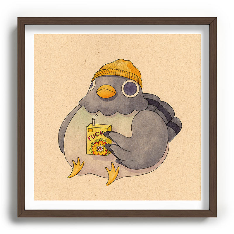 'Fuck' Pigeon 07 Framed Art Print Gallery Image 101