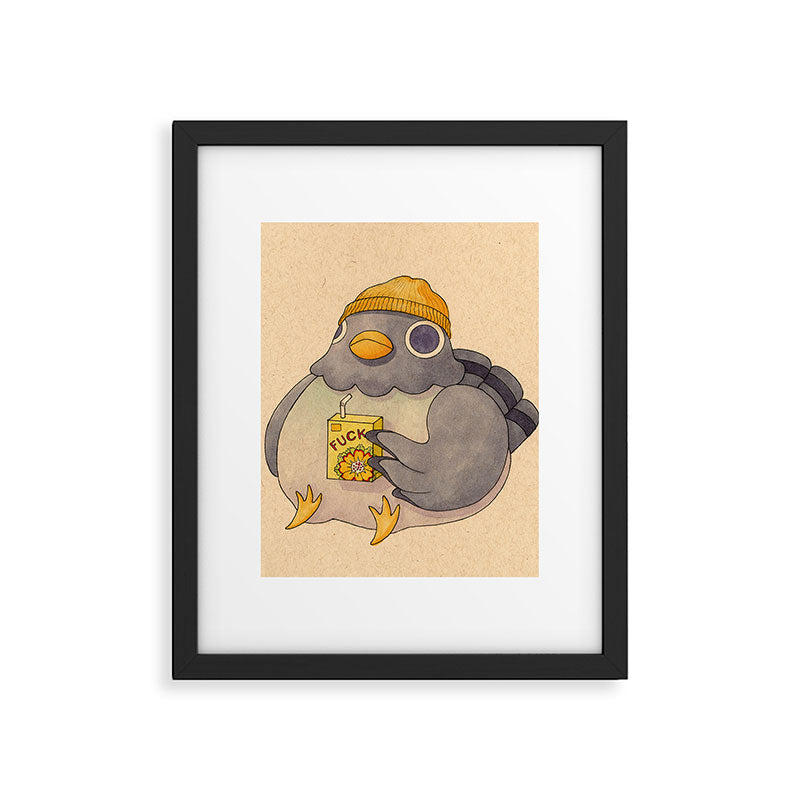 'Fuck' Pigeon 07 Framed Art Print Gallery Image 1