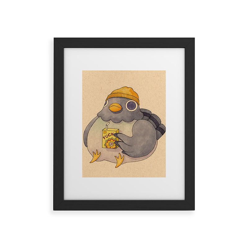 'Fuck' Pigeon 07 Framed Art Print Gallery Image 41