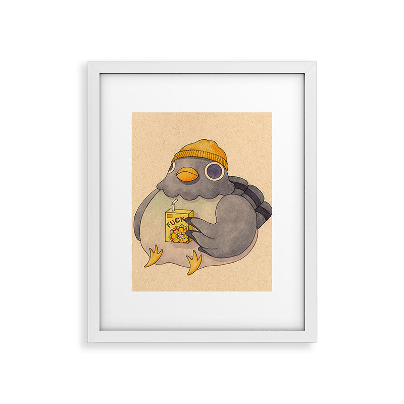 'Fuck' Pigeon 07 Framed Art Print Gallery Image 31