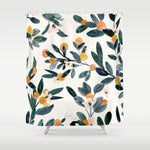 Clementine Sprigs Shower Curtain Gallery Image 1