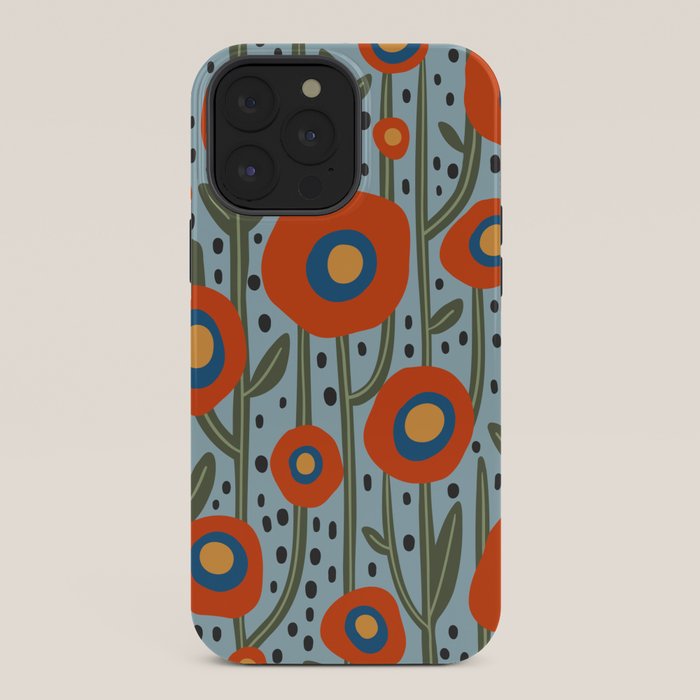 Flower Market Amsterdam, Modern Retro Flower Print iPhone Case Gallery Image 36