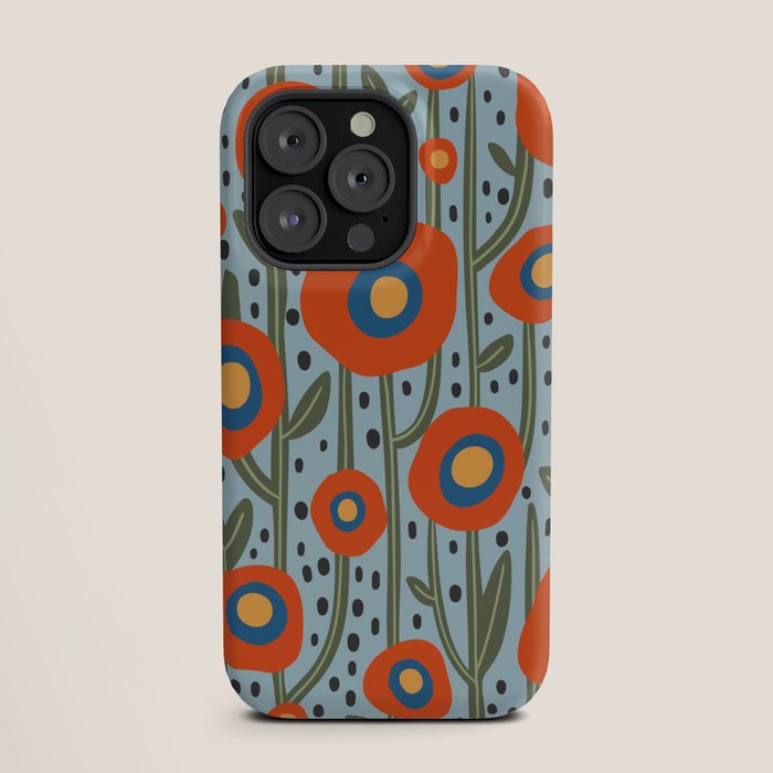 Flower Market Amsterdam, Modern Retro Flower Print iPhone Case Gallery Image 19