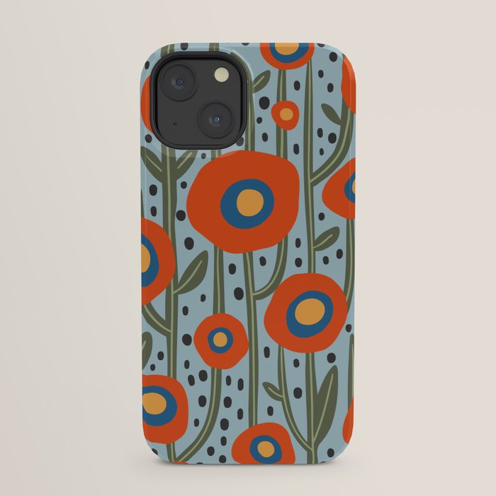 Flower Market Amsterdam, Modern Retro Flower Print iPhone Case Gallery Image 21