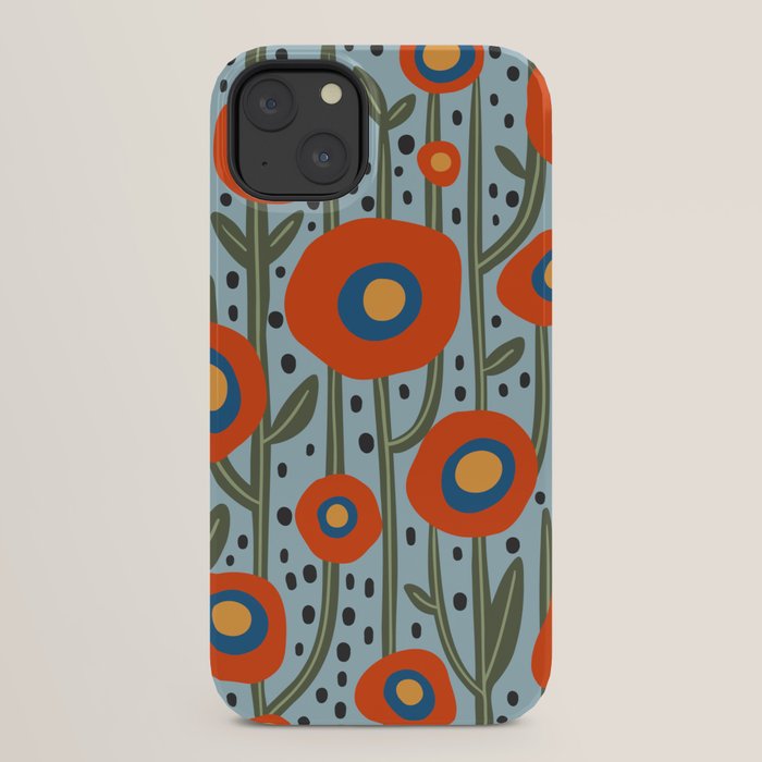 Flower Market Amsterdam, Modern Retro Flower Print iPhone Case Gallery Image 22