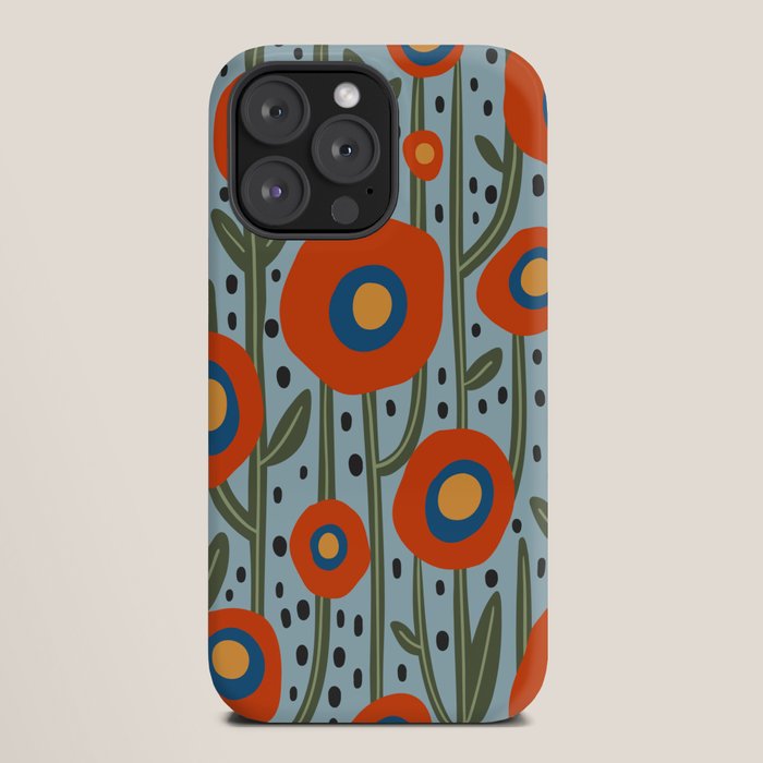 Flower Market Amsterdam, Modern Retro Flower Print iPhone Case Gallery Image 20