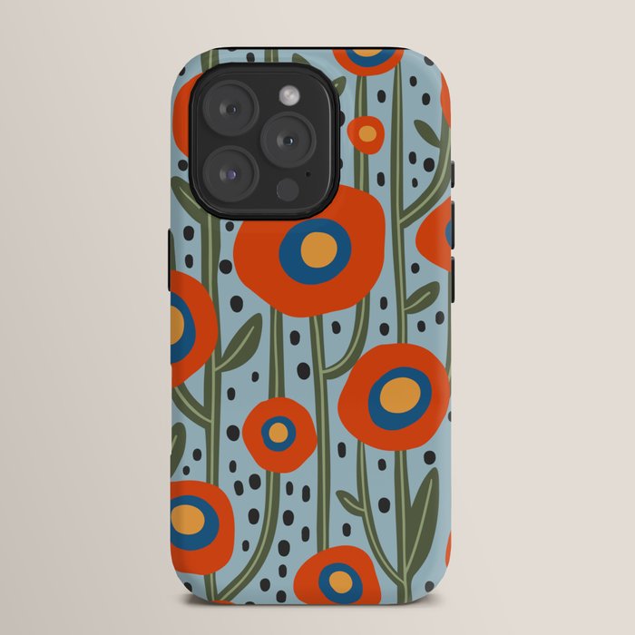 Flower Market Amsterdam, Modern Retro Flower Print iPhone Case Gallery Image 15