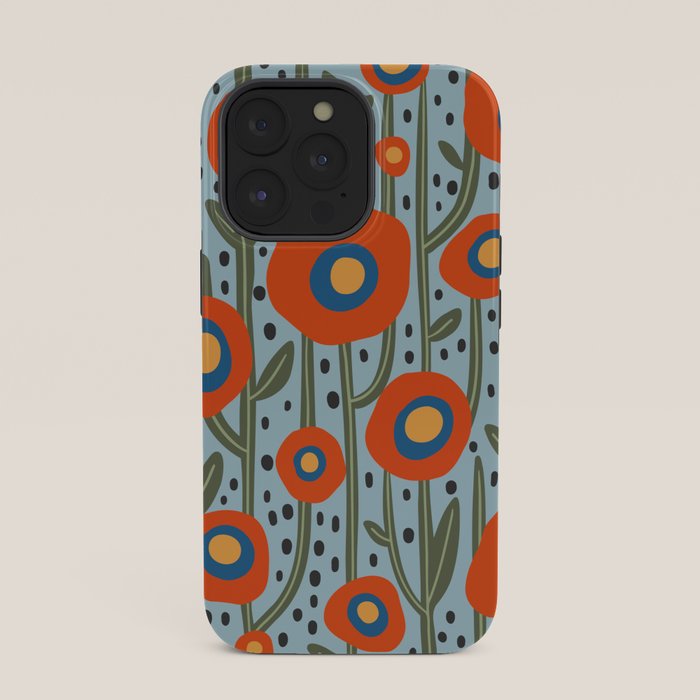 Flower Market Amsterdam, Modern Retro Flower Print iPhone Case Gallery Image 35