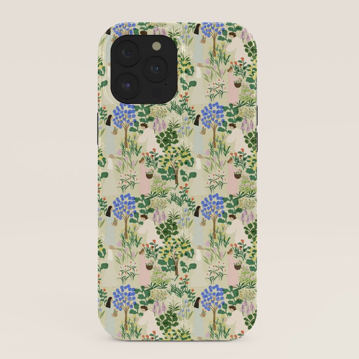 Ladies working in the garden (BEIGE) iPhone Case Gallery Image 40