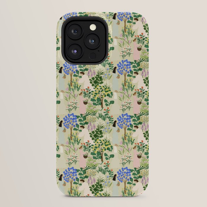 Ladies working in the garden (BEIGE) iPhone Case Gallery Image 32