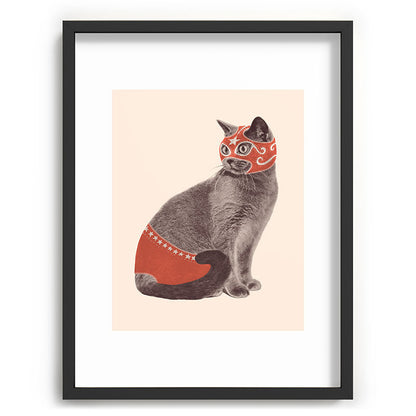Cat Wrestler Framed Art Print Gallery Image 60