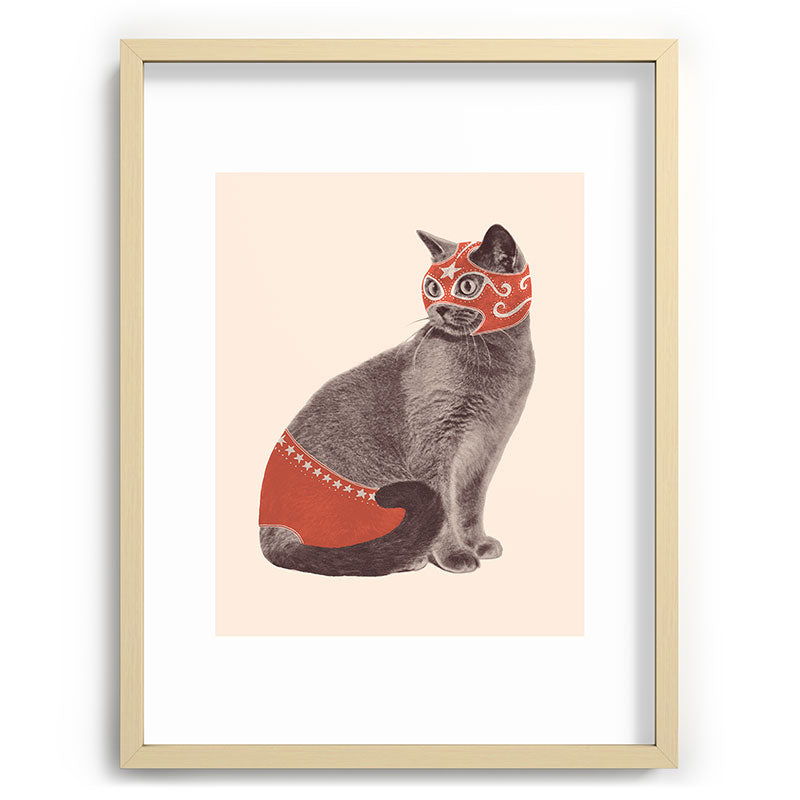 Cat Wrestler Framed Art Print Gallery Image 73
