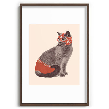 Cat Wrestler Framed Art Print Gallery Image 68