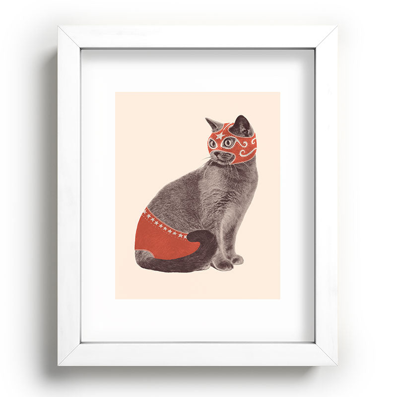 Cat Wrestler Framed Art Print Gallery Image 76