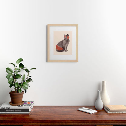 Cat Wrestler Framed Art Print Gallery Image 46
