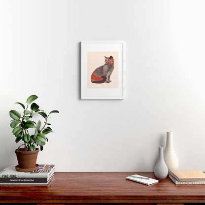 Cat Wrestler Framed Art Print Gallery Image 24