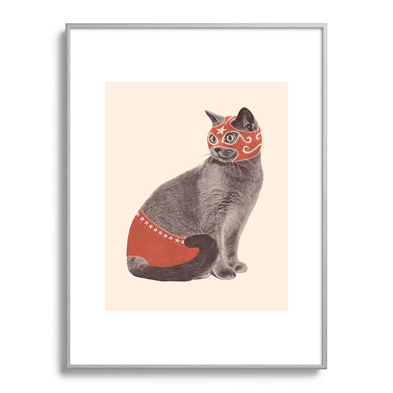 Cat Wrestler Framed Art Print Gallery Image 99