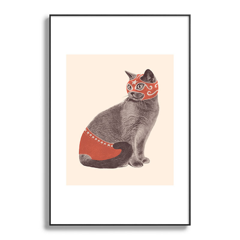 Cat Wrestler Framed Art Print Gallery Image 86