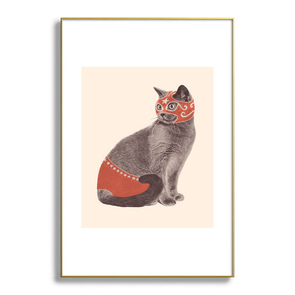 Cat Wrestler Framed Art Print Gallery Image 93