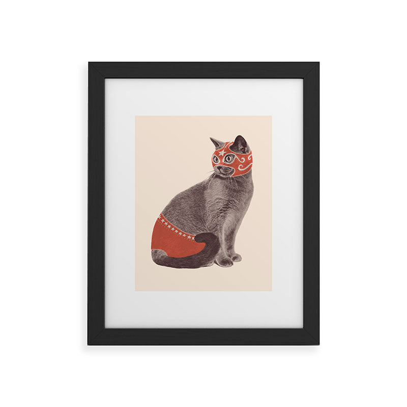 Cat Wrestler Framed Art Print Gallery Image 30