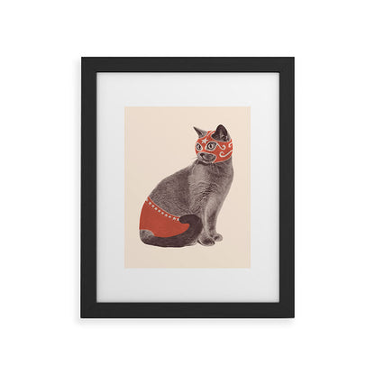 Cat Wrestler Framed Art Print Gallery Image 32
