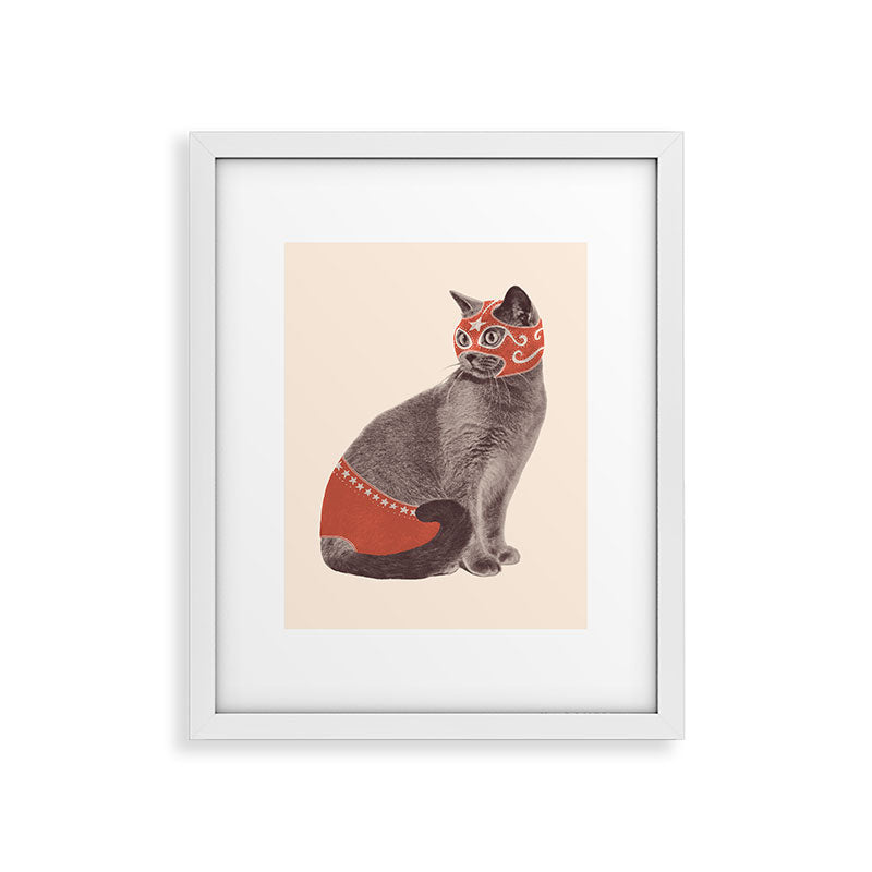 Cat Wrestler Framed Art Print Gallery Image 23