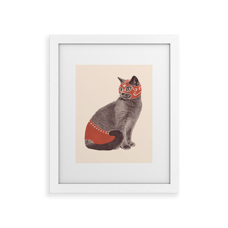 Cat Wrestler Framed Art Print Gallery Image 54