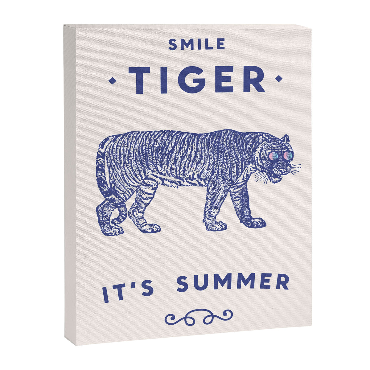 Smile Tiger, it's Summer Canvas Print Gallery Image 6