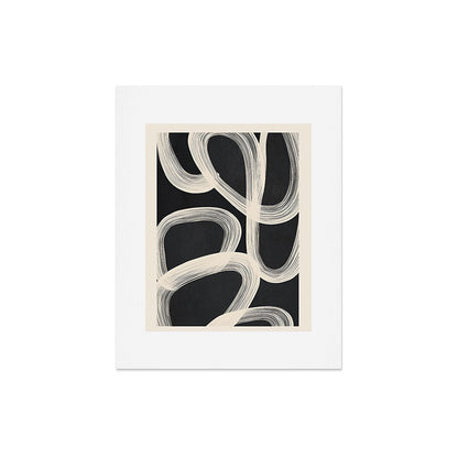 Black and White Abstract Line Art 2 Art Print Gallery Image 5