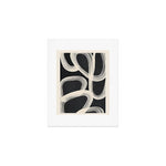 Black and White Abstract Line Art 2 Art Print Gallery Image 1