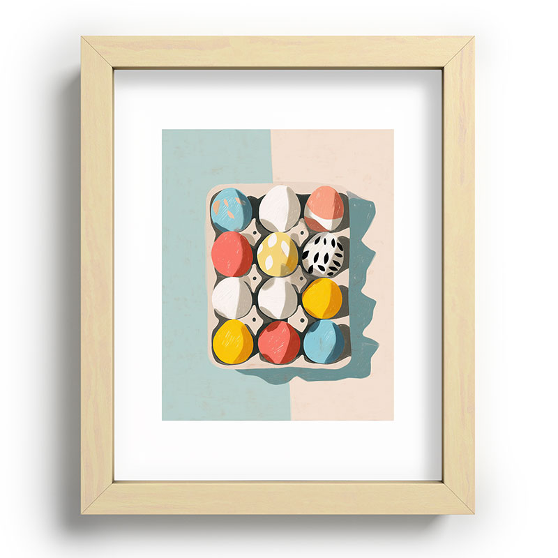 Easter Egg Carton Framed Art Print Gallery Image 69