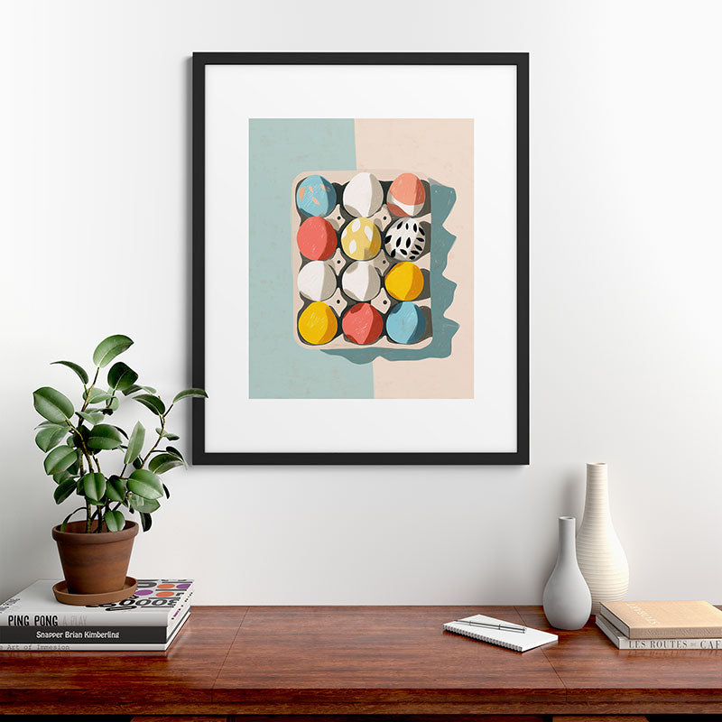 Easter Egg Carton Framed Art Print Gallery Image 35