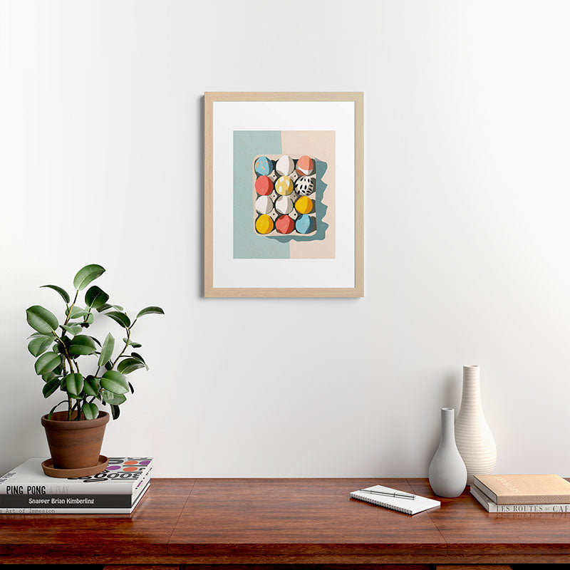 Easter Egg Carton Framed Art Print Gallery Image 47