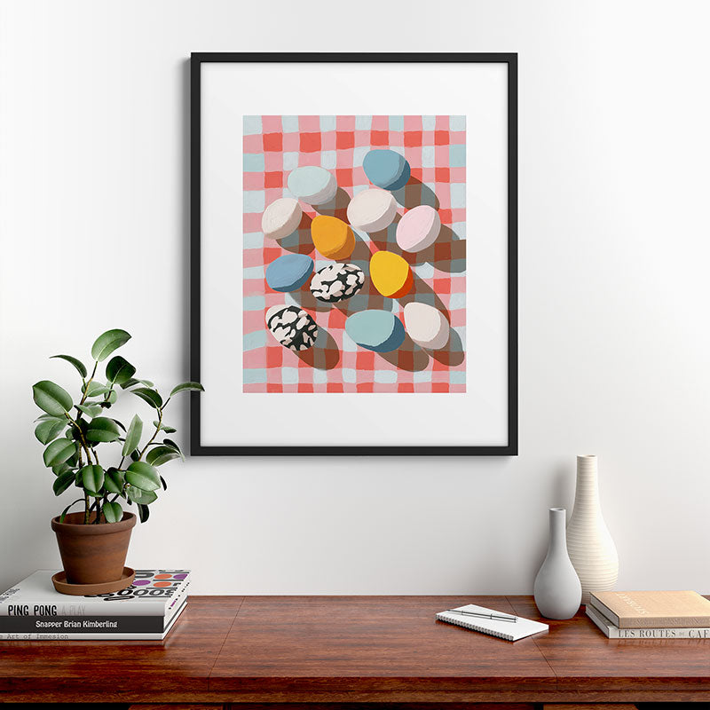 Easter Picnic Eggs Framed Art Print Gallery Image 7