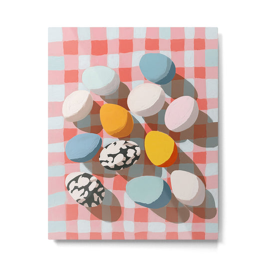 Easter Picnic Eggs Metal Print Gallery Image 1