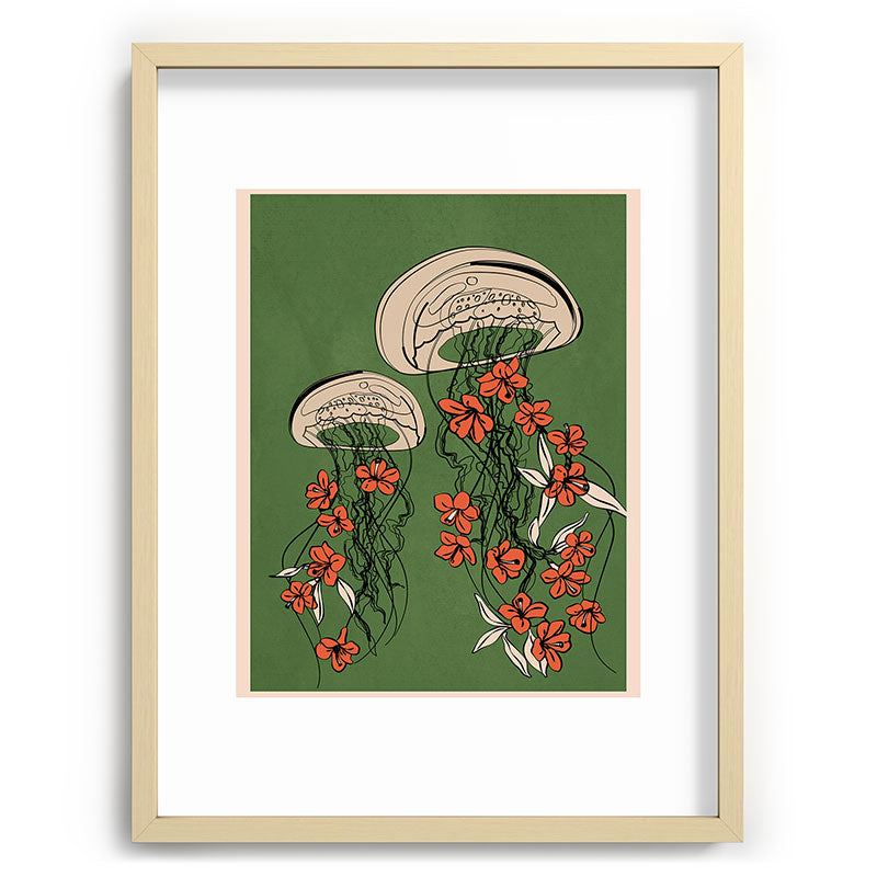 Floral Jellyfishes 2 Framed Art Print Gallery Image 72