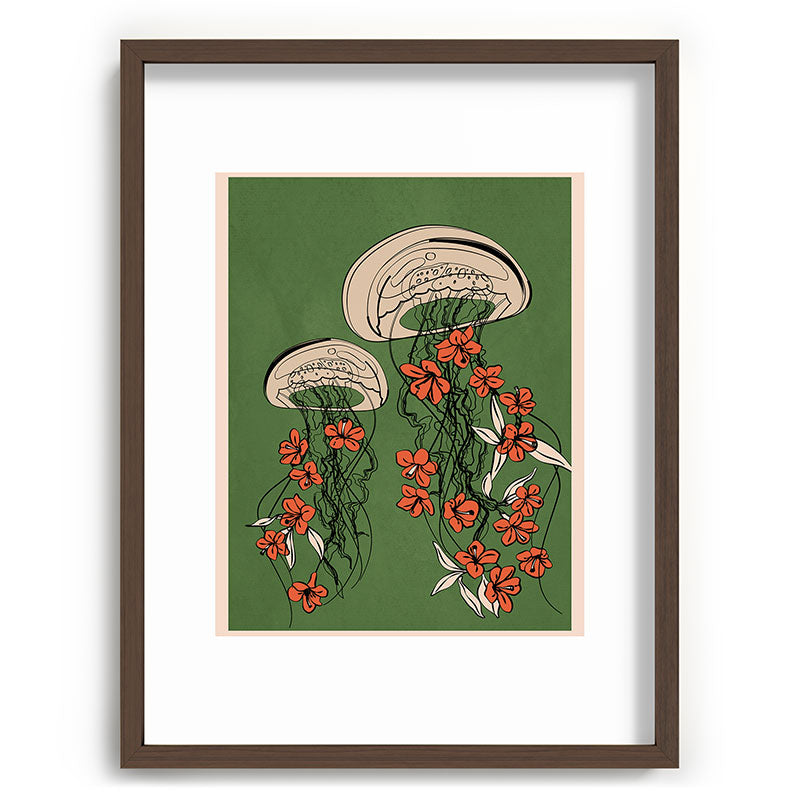 Floral Jellyfishes 2 Framed Art Print Gallery Image 66