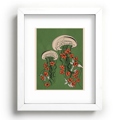 Floral Jellyfishes 2 Framed Art Print Gallery Image 75