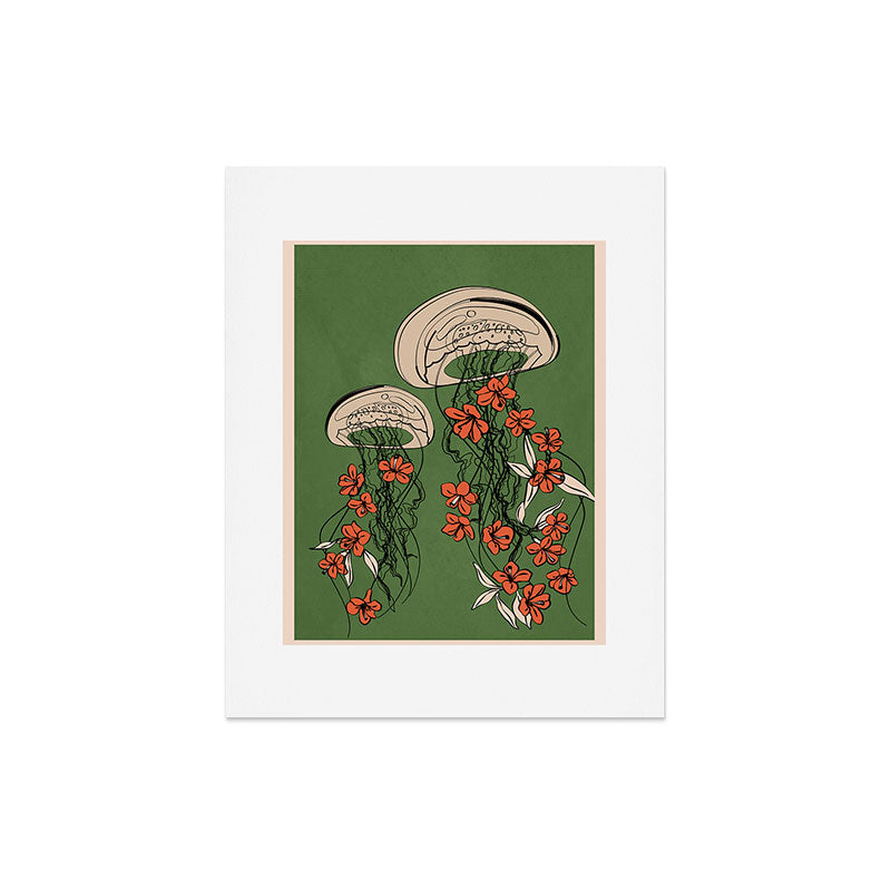 Floral Jellyfishes 2 Art Print Gallery Image 5