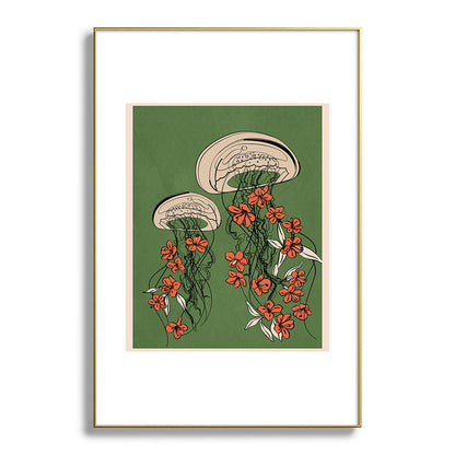 Floral Jellyfishes 2 Framed Art Print Gallery Image 93