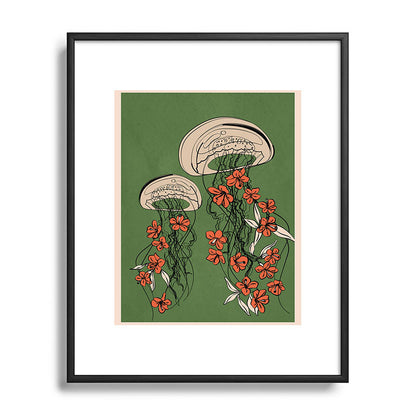 Floral Jellyfishes 2 Framed Art Print Gallery Image 81